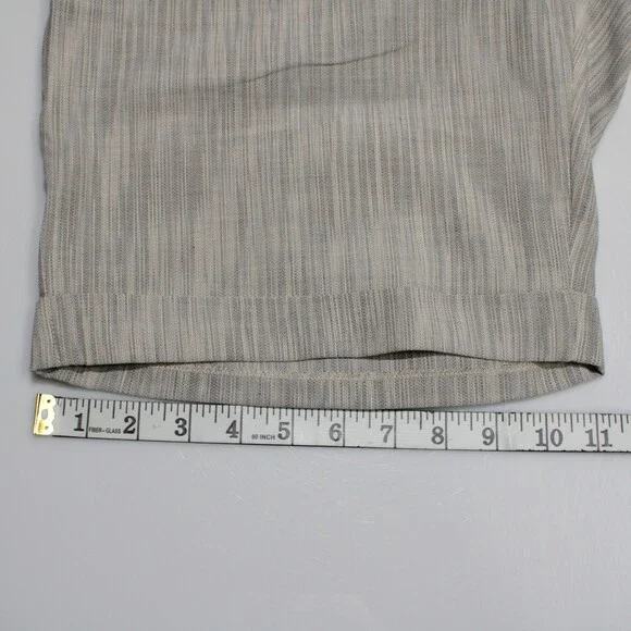 Italo Ferretti NWT Chino / Bermuda Shorts Size XL in Gray Melange Cotton & Linen